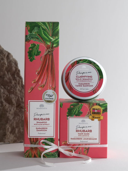 Rhubarb Deep Moisturizing Hair Kit